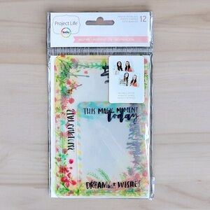 NWT Becky Higgins Project Life 12 Clear Photo Inspiring Overlays American Crafts